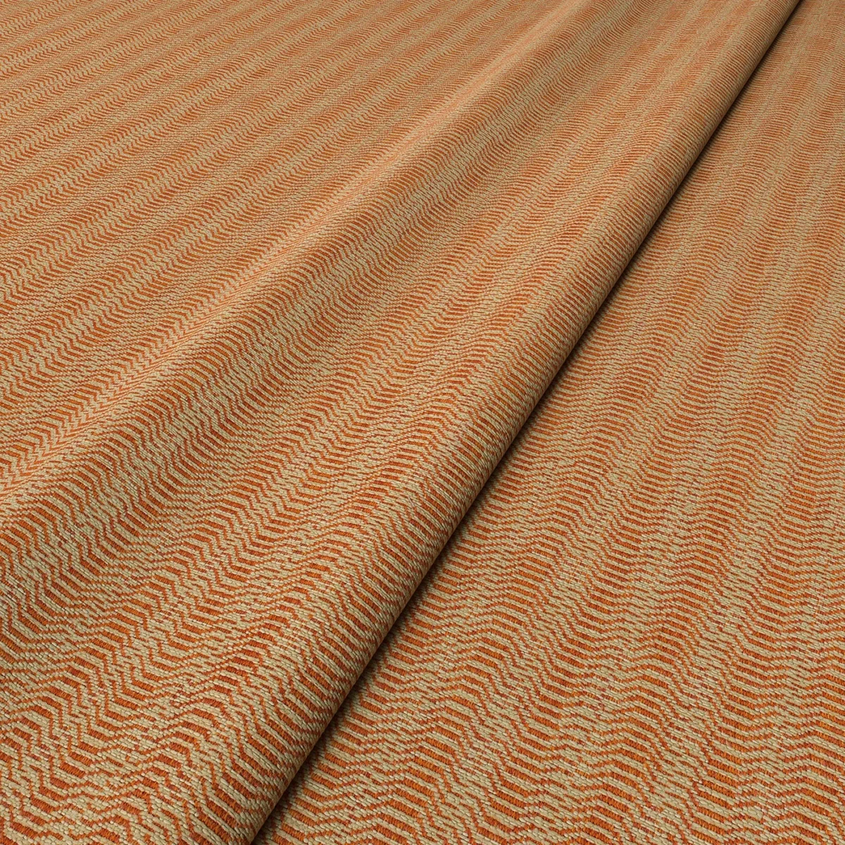 Lamina Fabric - Papaya by Lamina Fabric from Linwood Fabrics Chesil collection - orange contemporary woven