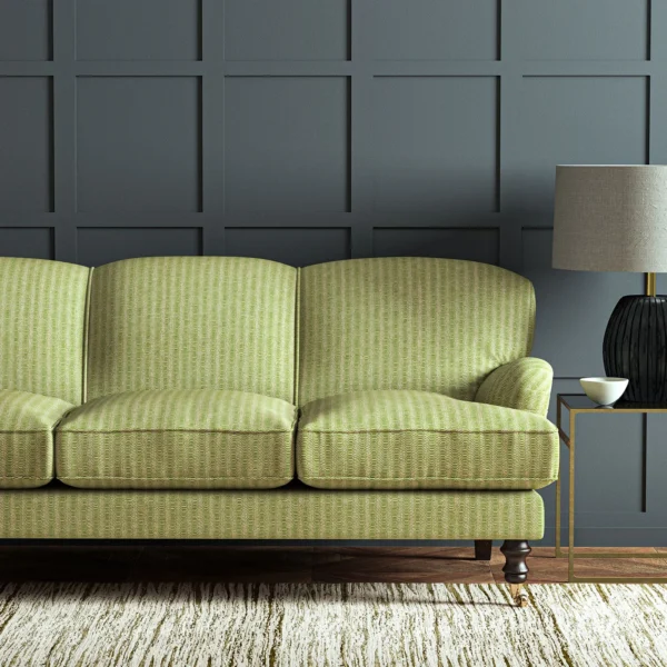 Lamina Fabric - Pear Drop by Lamina Fabric from Linwood Fabrics Chesil collection - green contemporary woven