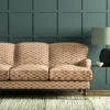 Strata Fabric from Linwood Fabrics Chesil collection - red checked woven