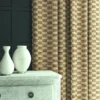Strata Fabric from Linwood Fabrics Chesil collection - brown checked woven