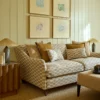 Strata Fabric from Linwood Fabrics Chesil collection - brown checked woven