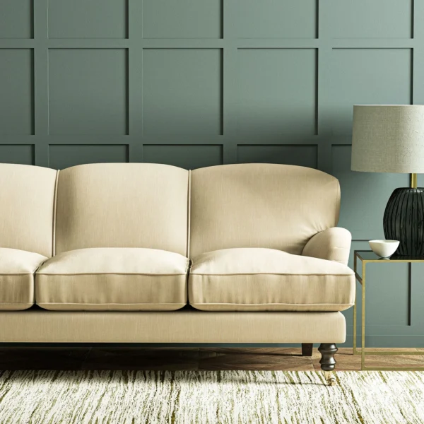 Pluto Fabric - Ecru by Pluto Fabric from Linwood Fabrics Pluto collection - neutral plain woven