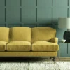 Pluto Fabric from Linwood Fabrics Pluto collection - yellow plain woven