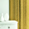 Pluto Fabric from Linwood Fabrics Pluto collection - yellow plain woven