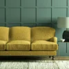 Pluto Fabric from Linwood Fabrics Pluto collection - yellow plain woven