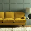 Pluto Fabric from Linwood Fabrics Pluto collection - yellow plain woven