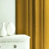 Pluto Fabric from Linwood Fabrics Pluto collection - yellow plain woven