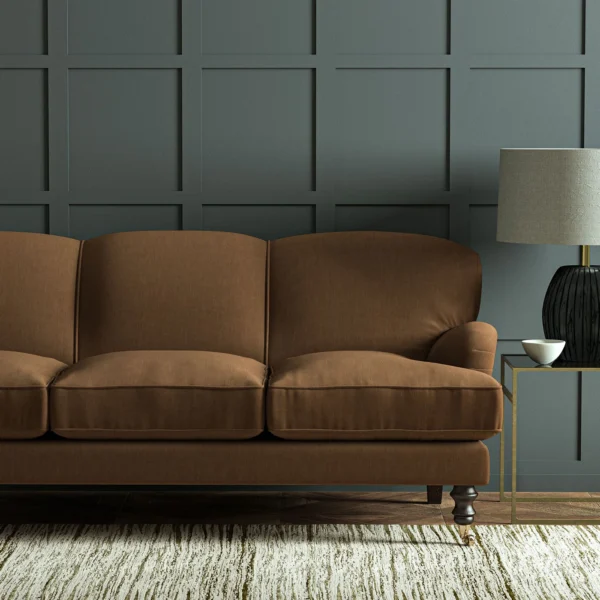 Pluto Fabric from Linwood Fabrics Pluto collection - brown plain woven
