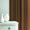 Pluto Fabric from Linwood Fabrics Pluto collection - brown plain woven