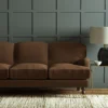 Pluto Fabric from Linwood Fabrics Pluto collection - brown plain woven