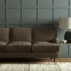 Pluto Fabric from Linwood Fabrics Pluto collection - black-grey plain woven