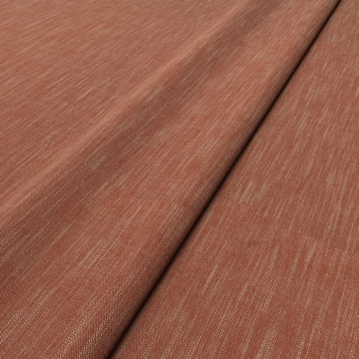 Pluto Fabric - Salmon by Pluto Fabric from Linwood Fabrics Pluto collection - red plain woven