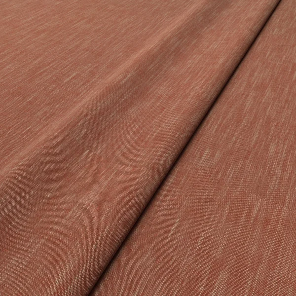 Pluto Fabric - Salmon by Pluto Fabric from Linwood Fabrics Pluto collection - red plain woven