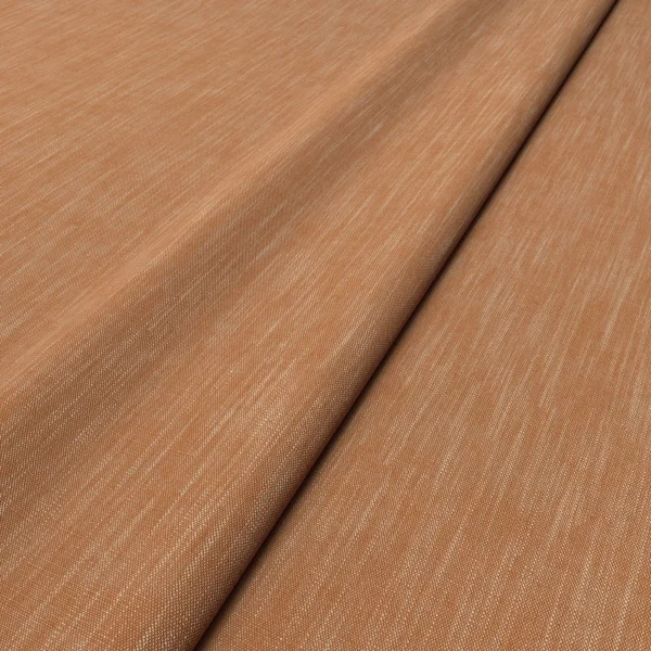 Pluto Fabric - Coral by Pluto Fabric from Linwood Fabrics Pluto collection - orange plain woven