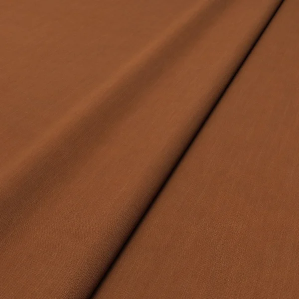 Pluto Fabric - Rust by Pluto Fabric from Linwood Fabrics Pluto collection - orange plain woven
