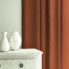 Pluto Fabric from Linwood Fabrics Pluto collection - orange plain woven