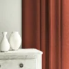 Pluto Fabric from Linwood Fabrics Pluto collection - red plain woven