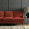 Pluto Fabric from Linwood Fabrics Pluto collection - red plain woven