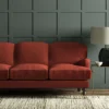 Pluto Fabric from Linwood Fabrics Pluto collection - red plain woven