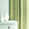 Pluto Fabric from Linwood Fabrics Pluto collection - green plain woven