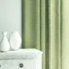 Pluto Fabric from Linwood Fabrics Pluto collection - green plain woven