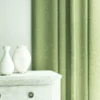 Pluto Fabric from Linwood Fabrics Pluto collection - green plain woven
