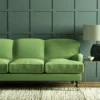 Pluto Fabric from Linwood Fabrics Pluto collection - green plain woven