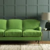 Pluto Fabric from Linwood Fabrics Pluto collection - green plain woven