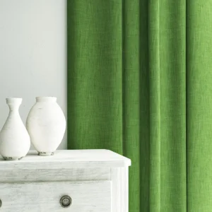 Pluto Fabric from Linwood Fabrics Pluto collection - green plain woven