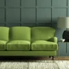 Pluto Fabric from Linwood Fabrics Pluto collection - green plain woven