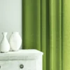 Pluto Fabric from Linwood Fabrics Pluto collection - green plain woven