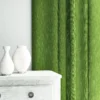 Pluto Fabric from Linwood Fabrics Pluto collection - green plain woven