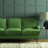 Pluto Fabric from Linwood Fabrics Pluto collection - green plain woven