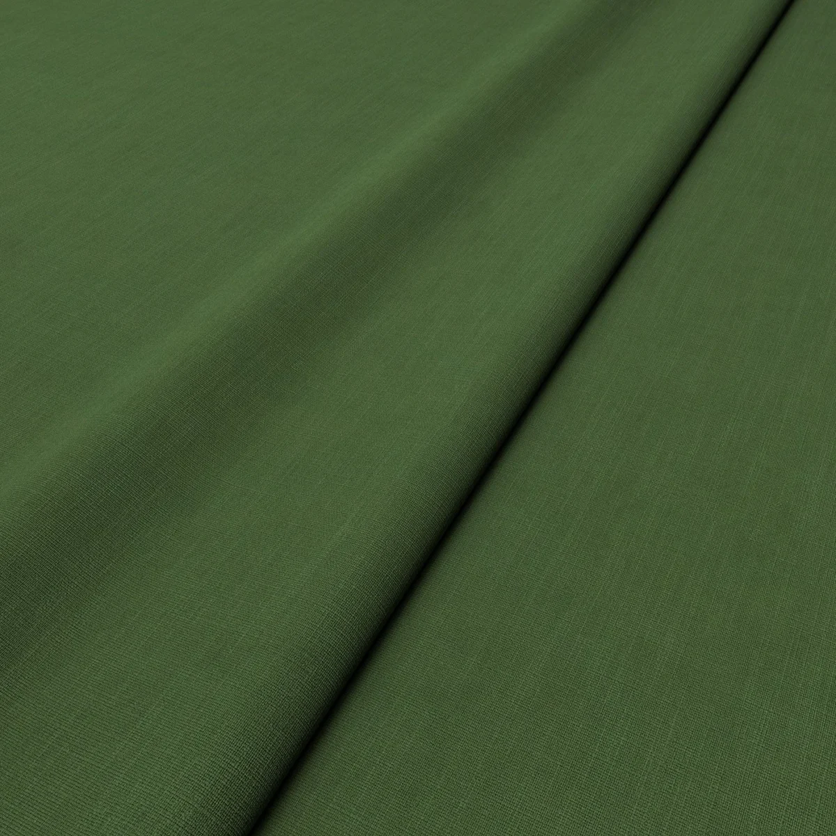 Pluto Fabric - Pine by Pluto Fabric from Linwood Fabrics Pluto collection - green plain woven