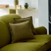 Pluto Fabric from Linwood Fabrics Pluto collection - green plain woven