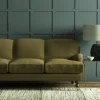 Pluto Fabric from Linwood Fabrics Pluto collection - green plain woven