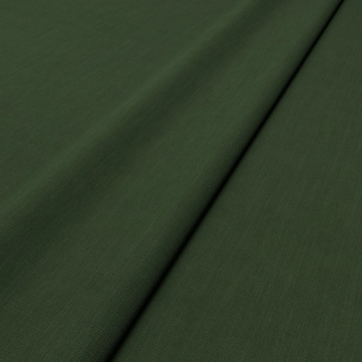 Pluto Fabric - Hunter by Pluto Fabric from Linwood Fabrics Pluto collection - green plain woven