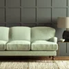 Pluto Fabric from Linwood Fabrics Pluto collection - green plain woven