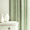 Pluto Fabric from Linwood Fabrics Pluto collection - green plain woven