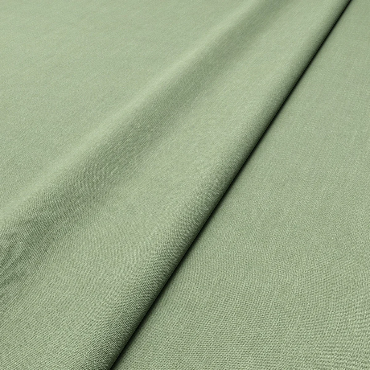 Pluto Fabric - Waterfall by Pluto Fabric from Linwood Fabrics Pluto collection - green plain woven