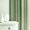Pluto Fabric from Linwood Fabrics Pluto collection - green plain woven