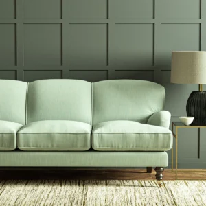 Pluto Fabric from Linwood Fabrics Pluto collection - blue plain woven