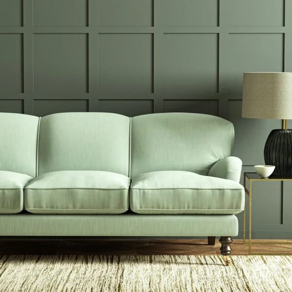 Pluto Fabric - Ice Blue by Pluto Fabric from Linwood Fabrics Pluto collection - blue plain woven