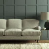 Pluto Fabric from Linwood Fabrics Pluto collection - black-grey plain woven