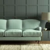 Pluto Fabric from Linwood Fabrics Pluto collection - blue plain woven