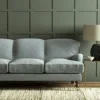 Pluto Fabric from Linwood Fabrics Pluto collection - black-grey plain woven