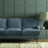 Pluto Fabric from Linwood Fabrics Pluto collection - black-grey plain woven