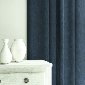 Pluto Fabric from Linwood Fabrics Pluto collection - black-grey plain woven