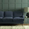 Pluto Fabric from Linwood Fabrics Pluto collection - blue plain woven