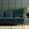 Pluto Fabric from Linwood Fabrics Pluto collection - blue plain woven